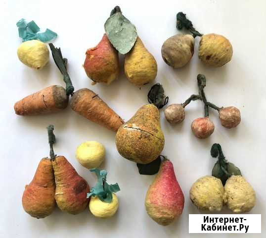 Ёлочные игрушки из ваты и папье-маше СССР (лот-1) Пенза - изображение 1