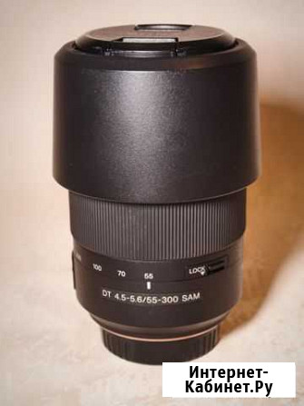 Sony DT 55-300mm F4.5-5.6 SAM SAL55300 + LA-EA1 Новокуйбышевск - изображение 1