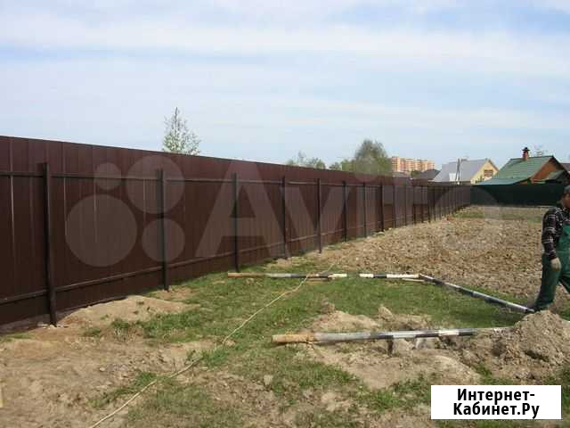 Забор из профнастила в Новосибирске за 1 день Новосибирск - изображение 1