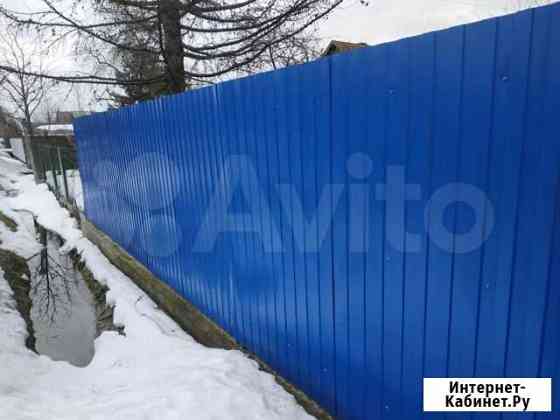 Забор из профнастила под ключ Новосибирск