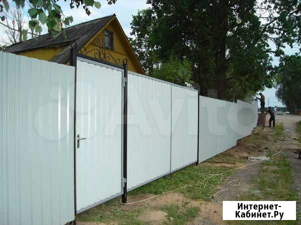 Забор из профнастила в Новосибирске за 1 день Новосибирск - изображение 1