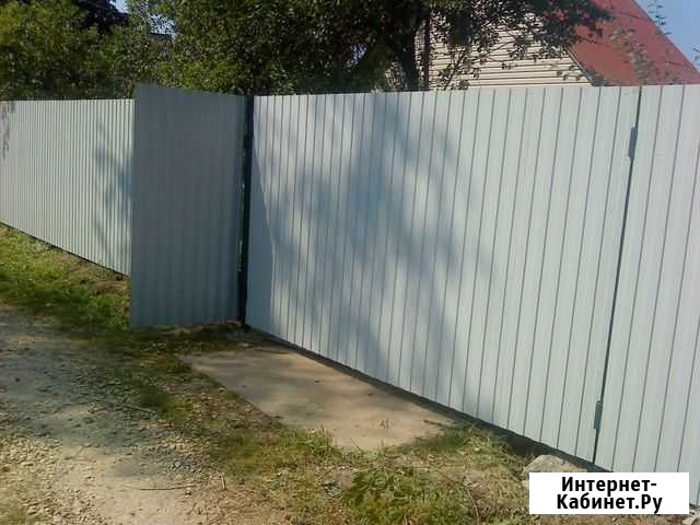Забор из профнастила под ключ Новосибирск - изображение 1