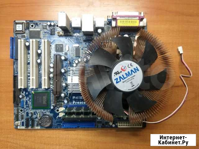 ASRock P4i65+Pentium4+Zalman cnps7700-Cu+DDR+AGP Рязань - изображение 1
