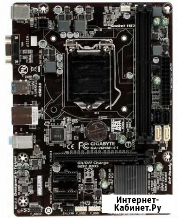 Мат.плата gigabyte GA-H81M-S1 + i3-4170 сокет 1150 Красноярск - изображение 1
