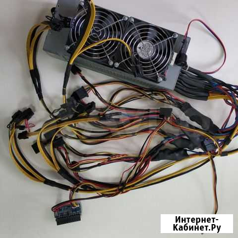 Серверный блок питания 2кВт - 9 карт, molex райзер Набережные Челны - изображение 1