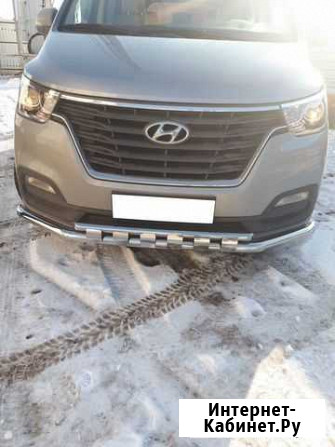 Защита бампера 60/42 мм Hyundai Grand Starex 2018 Ахтубинск - изображение 1