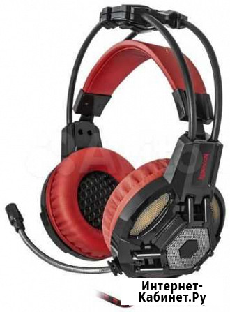 Компьютерная гарнитура Redragon Lester Black/Red Братск - изображение 1