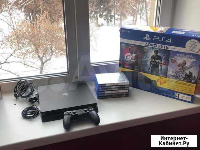 Sony PlayStation 4 Slim 500gb + игры Новосибирск - изображение 1