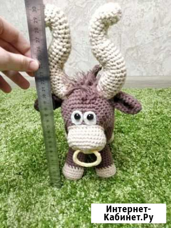 Новогодняя вязанная игрушка крючком. Бык Саранск - изображение 1