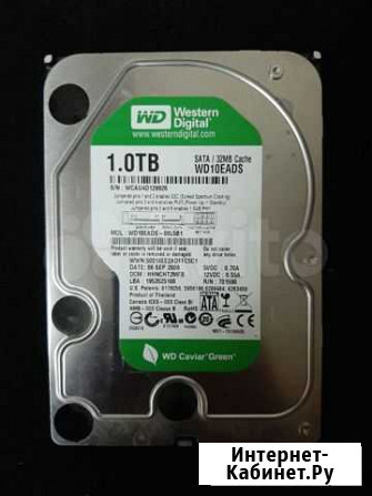 Жёсткий диск WD Green 1 TB Ростов-на-Дону - изображение 1