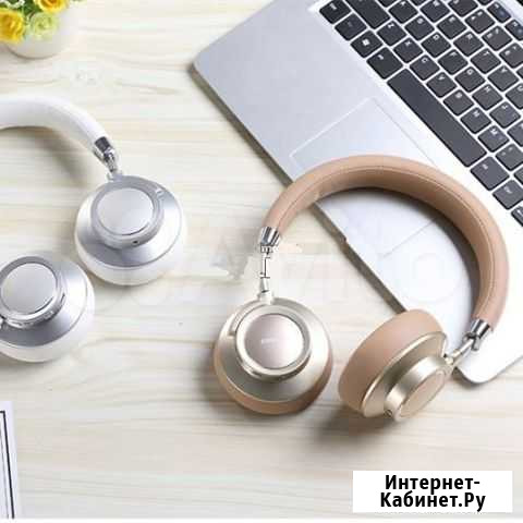Bluetooth наушники бежевые JoyRoom JR-H12 Новосибирск - изображение 1