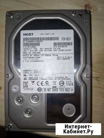 Жесткий диск 4 Tb hgst HUS724040ALA640 Новороссийск - изображение 1