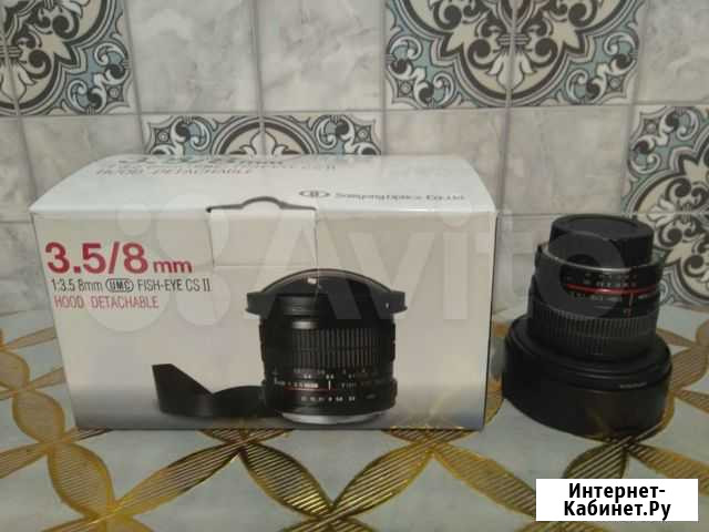 Объектив Samyang 8mm f/3.5 AS IF UMC Fisheye CS II Умба - изображение 1