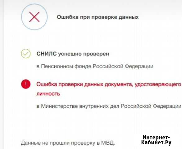 Паспорт не проходит проверку на портале госуслуг Грозный - изображение 1
