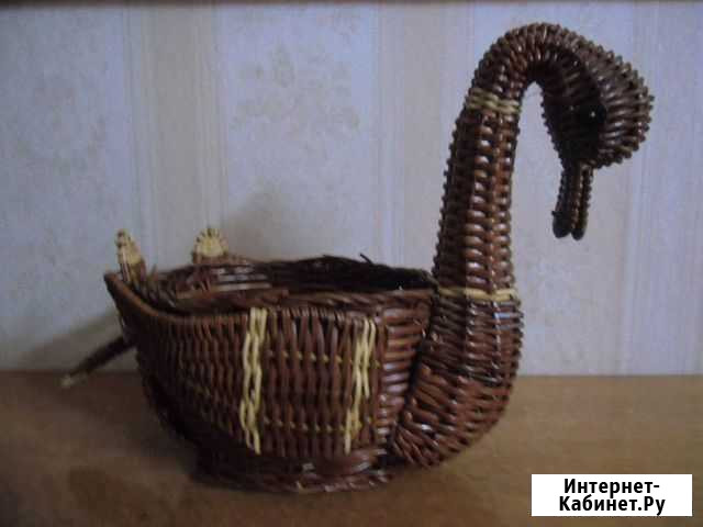 Ваза-утка из лозы (СССР) Белгород - изображение 1