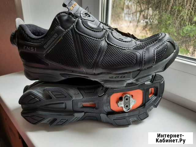Велотуфли Shimano FN51, шипы, 42 р, стелька 27 см Самара - изображение 1