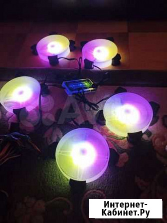 Вентиляторы coolmoon rgb 5 штук новые Санкт-Петербург - изображение 1