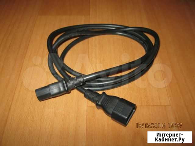 Кабель питающий L1.5м(папа+ мама) Хабаровск - изображение 1