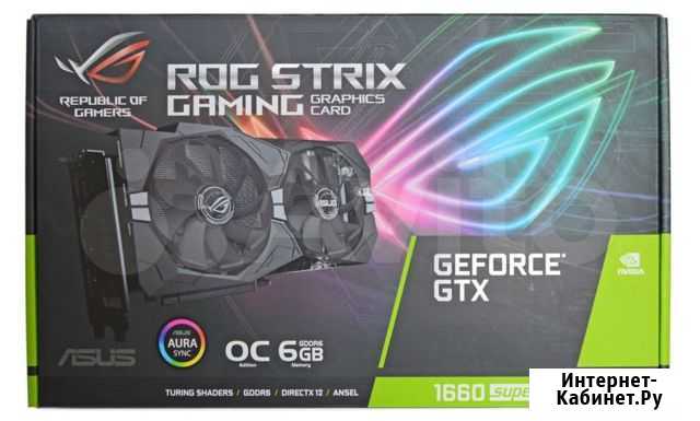 Видеокарта asus ROG-strix-GTX1660S-6G GF GTX 1660S Мурманск - изображение 1