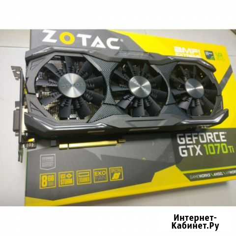 Видеокарта zotac GTX 1070 Ti AMP Extreme 8GB Балашиха - изображение 1