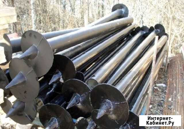 Винтовая свая сварной наконечник обвязка монтаж Новосибирск - изображение 1