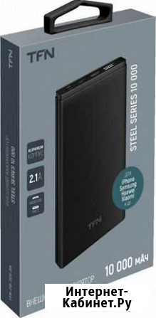 Внешний аккумулятор TFN акб 10000mAh Steel black Волгоград - изображение 1