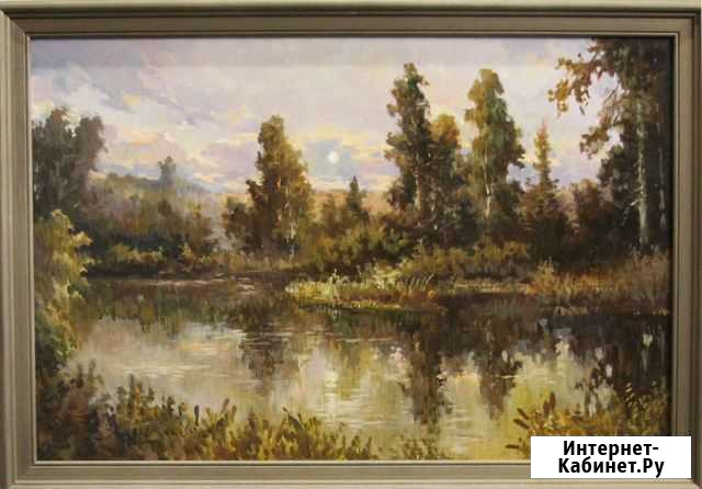Картина Озеро х.м В.Швецов 40х60см Красноярск - изображение 1