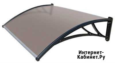 Козырек Faracs бронзовый с черн. кроншт.1200х930х2 Мурманск - изображение 1