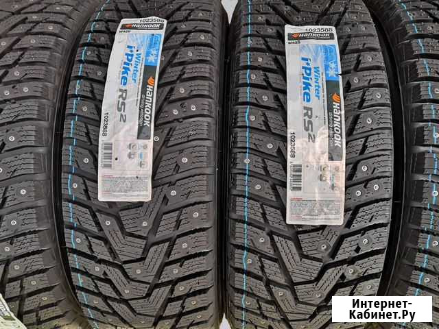 Новые зимние шины 185/65 R14 Hankook шипы Новокузнецк - изображение 1