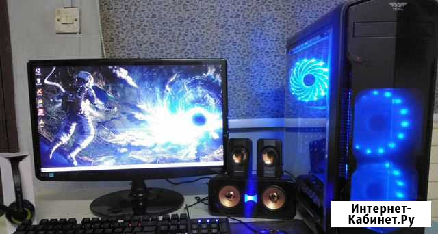 Игровой пк, 8 ядер, 12Gb, большой монитор в сборе Печора - изображение 1