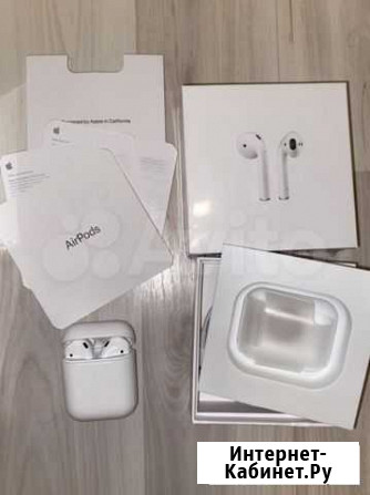Apple AirPods 2, 1:1 оригинал, люкс реплика Щёлково - изображение 1