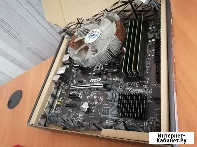 MSI B450M + R5 1600 + 16gb Южно-Сахалинск - изображение 1