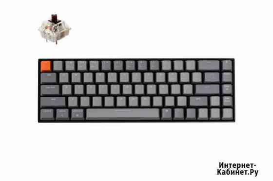 Keychron K6 белая подсветка,HotSwap, Gateron Brown Москва