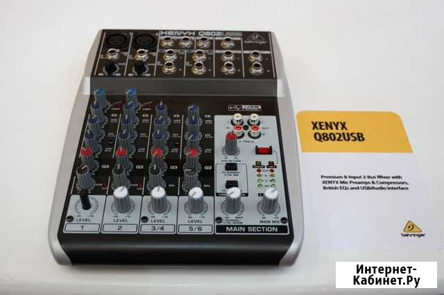 Микшерный пульт Behringer Q802USB новый Челябинск - изображение 1