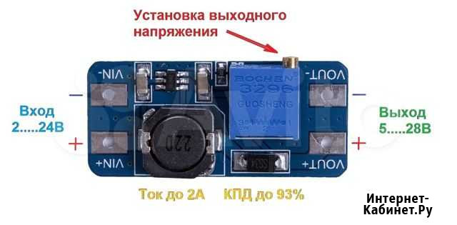 Повышающий преобразователь напряжения MT3608 Владикавказ - изображение 1