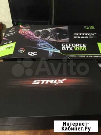 Видеокарта Asus GeForce GTX 1060 OC RogStrix Ульяновск - изображение 1