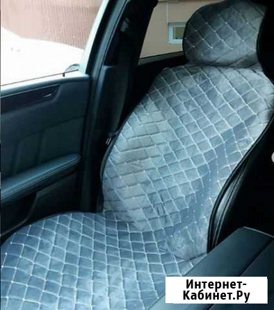 Чехлы в автокресло Королевский велюр серые Барнаул - изображение 1