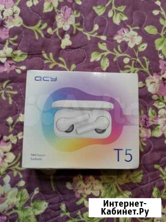 Новые Беспроводные Наушники QCY T5 Бугульма - изображение 1