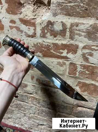 Нoж Плacтун сталь 95Х18, Черный Гpаб Брянск - изображение 1