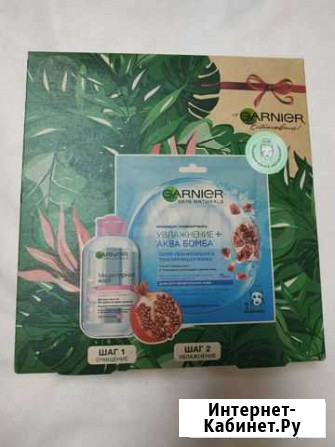 Набор garnier мицеллярная вода + тканевая маска Мурино - изображение 1