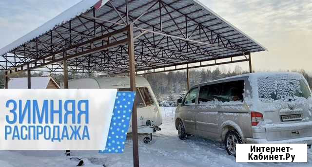 Навес из поликарбоната Выборг - изображение 1