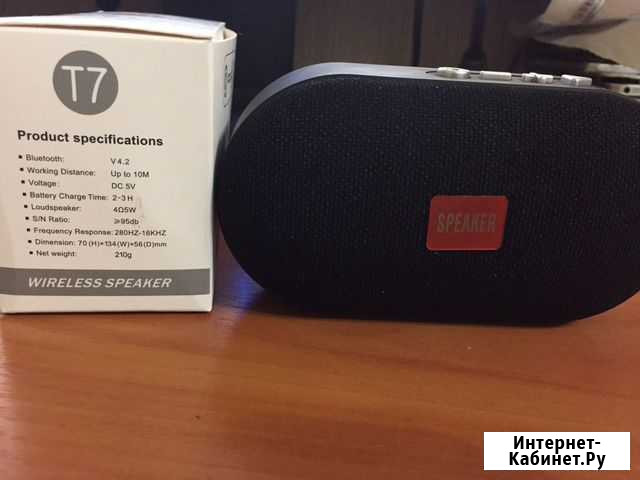 Колонка bluetooth t7 speaker(новая) Новый Уренгой - изображение 1