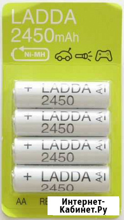 Аккумуляторы Ni-MH AA Ladda 2450mAh Япония Барнаул - изображение 1