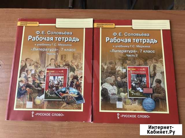 Рабочие тетради по литературе 7 класс (1 и 2 части Барнаул - изображение 1