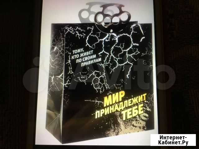 Пакет подарочный новый 32х35 Мир принадлежит тебе Ростов-на-Дону - изображение 1