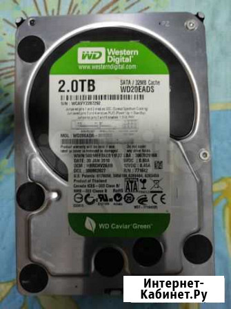 Жесткий диск 2 тб WD green Новокузнецк - изображение 1