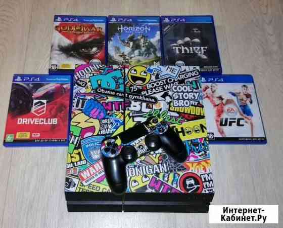 PS4 500гб + 5 игр Южноуральск