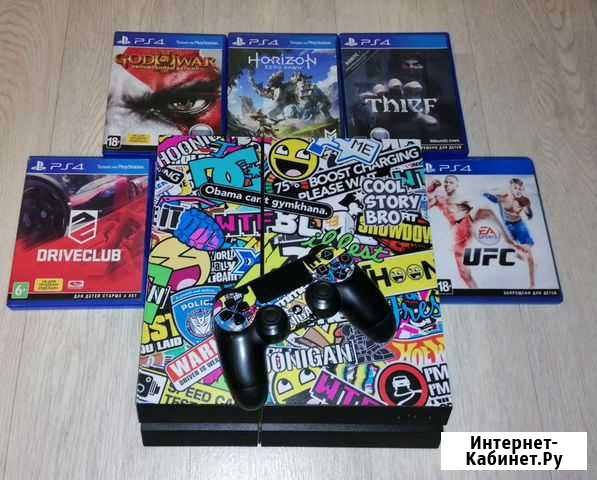 PS4 500гб + 5 игр Южноуральск - изображение 1