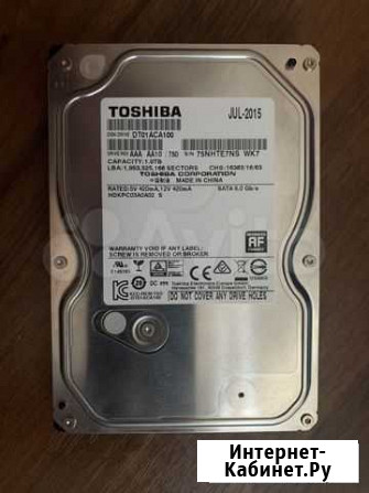Жесткий диск Toshiba 1TB Липецк - изображение 1