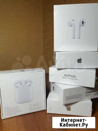 Airpods 2 копия lux Тула - изображение 1